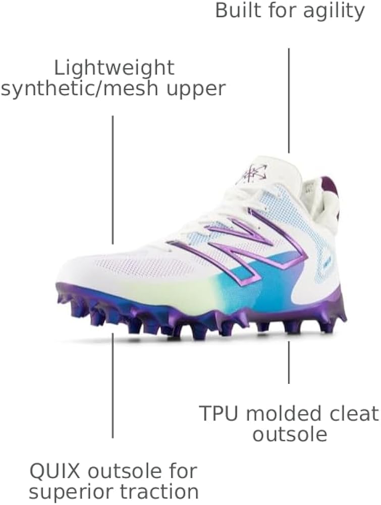 Amazon.com | New Balance Men's FreezeLX V4 Lacrosse Shoe, White